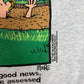 In The Bleachers Golf Graphic Tee | Size Large | Vintage 1990s Promotional Funny Grey T-Shirt |
