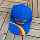 Jasper Motorsports NASCAR Graphic Hat | Snap Back | Vintage 2000s Colourful Blue Cap |