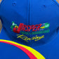 Jasper Motorsports NASCAR Graphic Hat | Snap Back | Vintage 2000s Colourful Blue Cap |