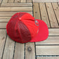 San Francisco 49ers Graphic Hat | Snap Back | Vintage 1990s NFL Football Red Cap |