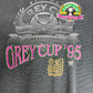 Grey Cup Championship 1995 Graphic Crewneck | Size X-Large | Vintage 1990s CFL Football Grey Sweater |