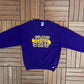 James Madison Dukes Graphic Crewneck | Size Medium | Vintage 1990s College Purple Sweater |