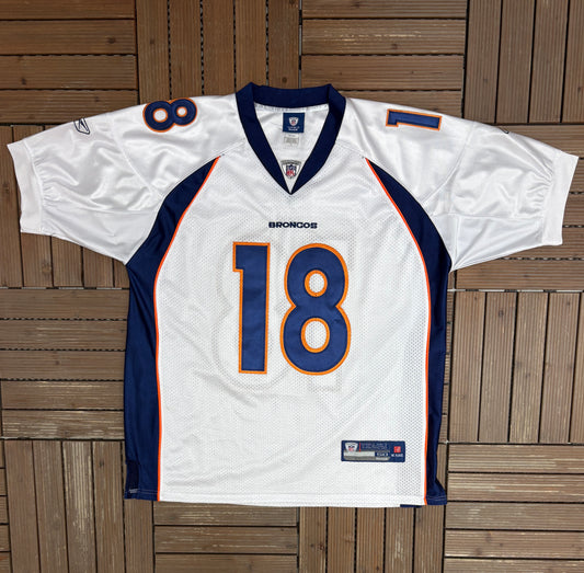 Denver Broncos Peyton Manning Football Jersey | Size Large | Vintage 2000s NFL Football Jersey |