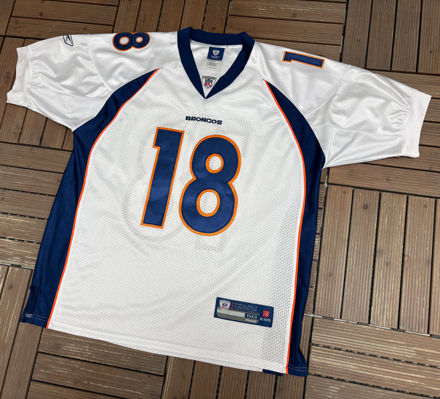 Denver Broncos Peyton Manning Football Jersey | Size Large | Vintage 2000s NFL Football Jersey |