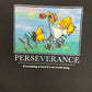 The Simpsons Home Perseverance Graphic Tee | Size XX-Large | Vintage 2000s Cartoon Promotional Black T-Shirt |