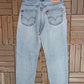 Levi Strauss & Co 550 Relaxed Fit Blue Denim Jeans | Size 33 x 30 | Vintage 2000s Levi's Light Blue Jeans |