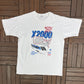 X2000 Amtrak 1993 National Tour Graphic Tee | Size X-Large | Vintage 1990s Promotional White T-Shirt |