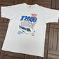 X2000 Amtrak 1993 National Tour Graphic Tee | Size X-Large | Vintage 1990s Promotional White T-Shirt |