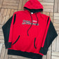 Tony Stewart Office Depot NASCAR Graphic Hoodie | Size Large | Vintage 2000s NASCAR Racing Red Sweater |