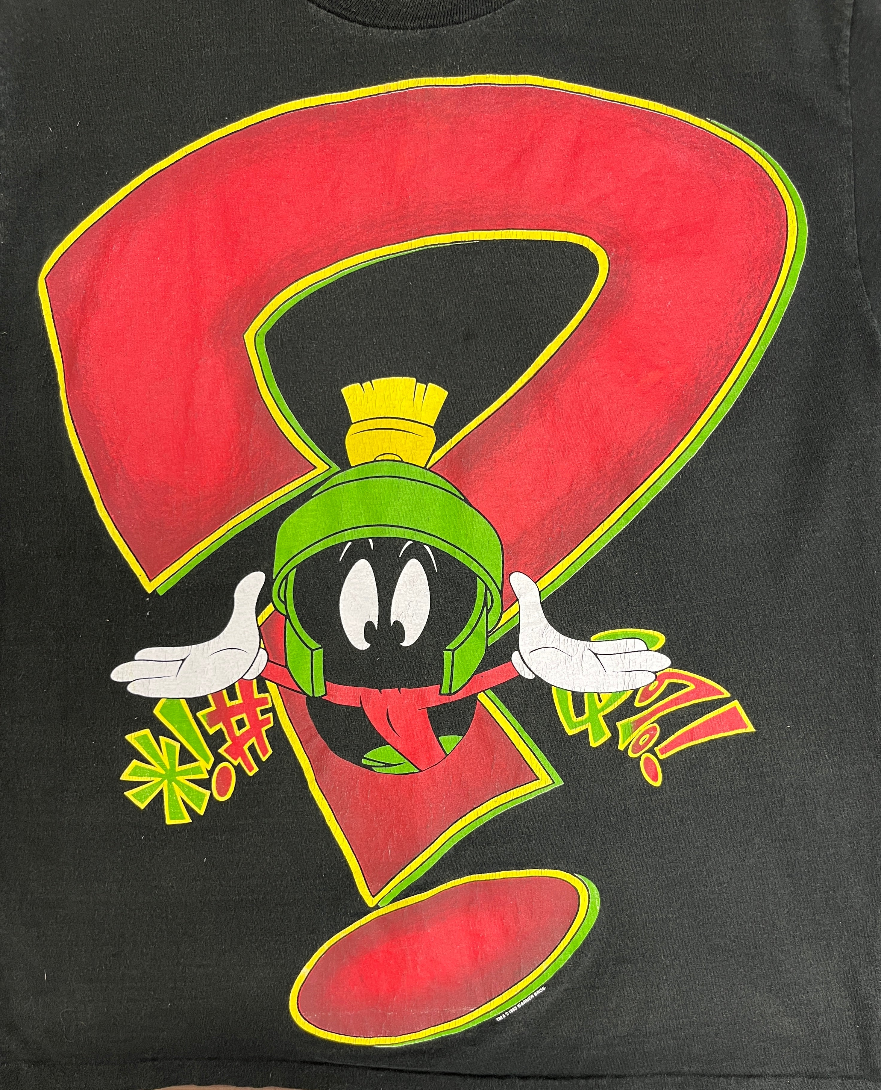 Marvin The Martian Big Question Mark Graphic Tee | Size Large | Vintag –  Treat Yo Self Vintage Clothing