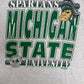 Michigan State Spartans Graphic Tee | Size X-Large | Vintage 1990s College Layered Grey T-Shirt |