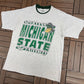 Michigan State Spartans Graphic Tee | Size X-Large | Vintage 1990s College Layered Grey T-Shirt |