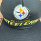 Pittsburgh Steelers Graphic Hat | Snap Back | Vintage 1990s NFL Football Black Cap |