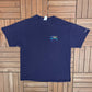 Late Night With Conan O'Brien Graphic Tee | Size X-Large | Vintage 1990s Talk Show Blue T-Shirt |