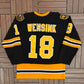Boston Bruins John Wensink Hockey Jersey | Size Large | Vintage 1980s NHL Hockey Black Jersey |