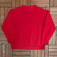 Washington Redskins Graphic Crewneck | Size Large | Vintage 1990s NFL Football Red Sweater |