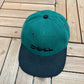 Dell Inc. Embroidered Graphic Hat | Snap Back | Vintage 1990s Promotional Green Cap |
