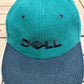 Dell Inc. Embroidered Graphic Hat | Snap Back | Vintage 1990s Promotional Green Cap |