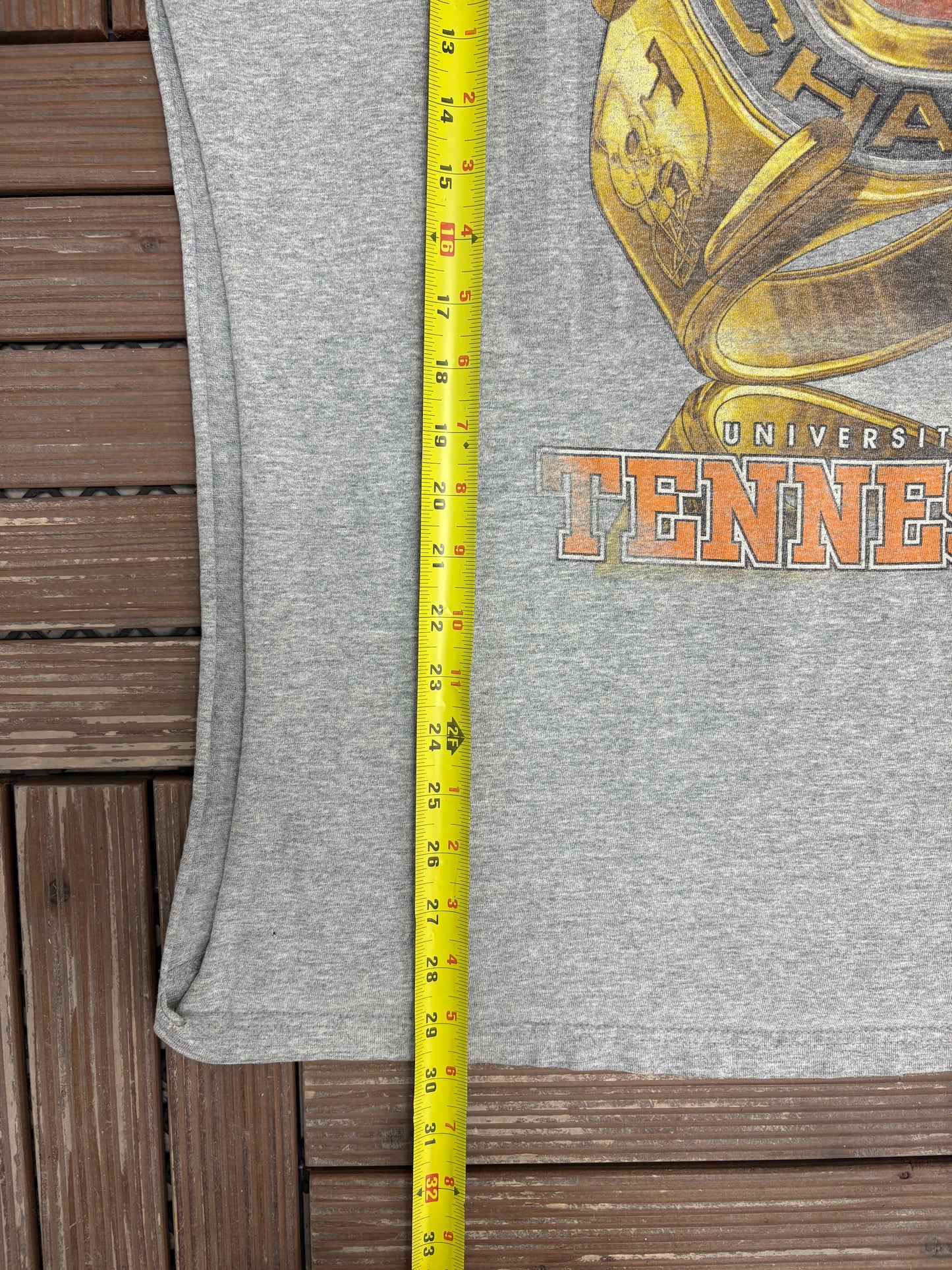 Tennessee Volunteers 1998 National Champions Graphic Tee | Size X-Large | Vintage 1990s College Football Grey Tank Top |