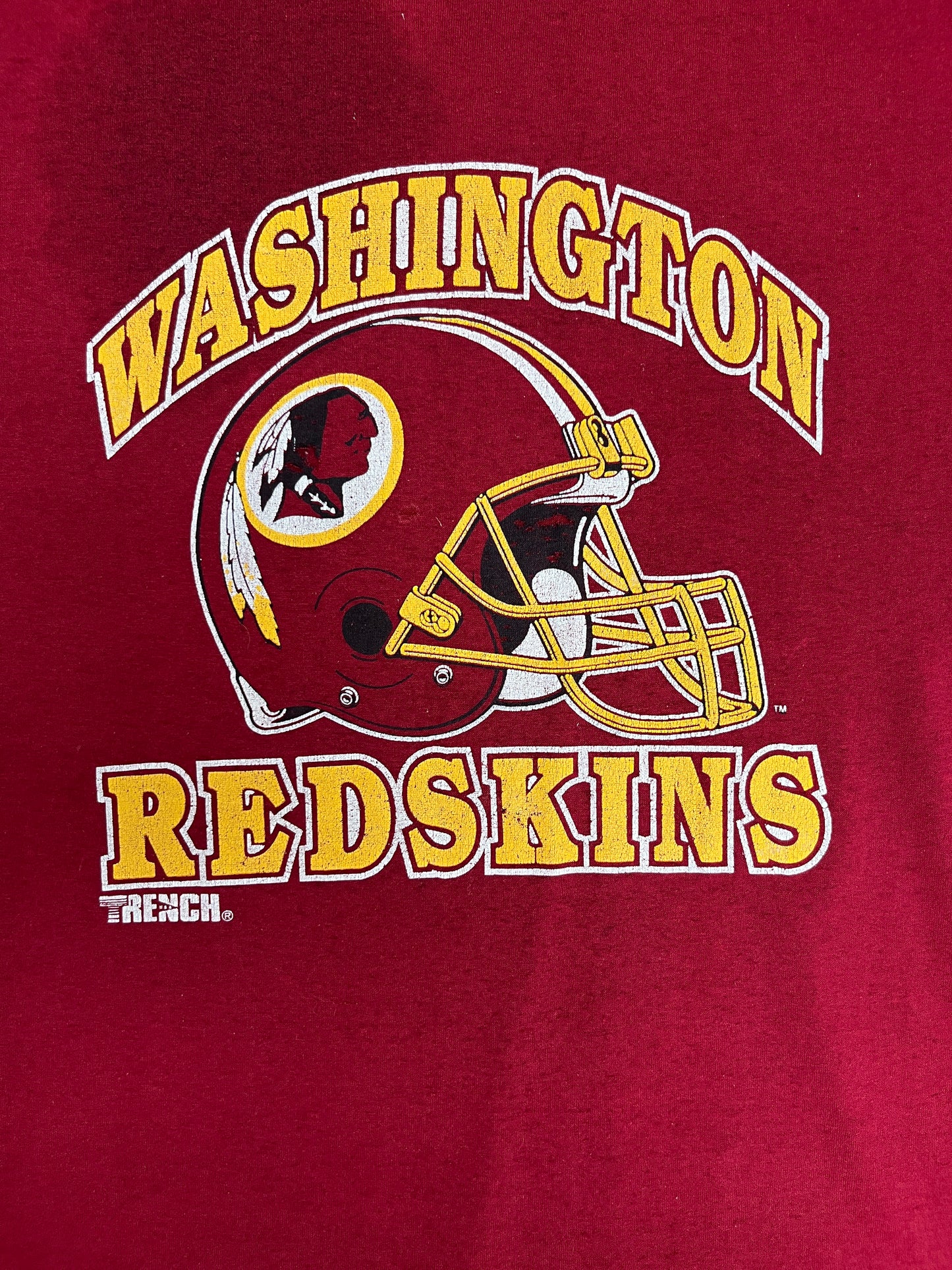 Washington Redskins Graphic Tee | Size X-Large | Vintage 1990s NFL Football Red T-Shirt |