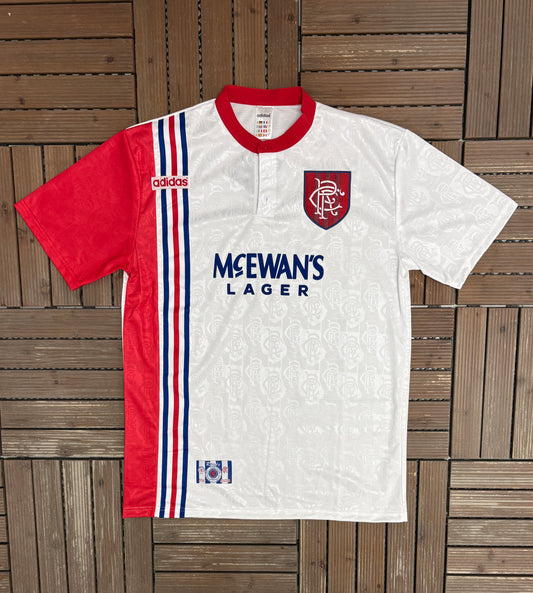 Rangers F.C. 1996-1997 Away Kit | Size XX-Large | Vintage 1990s White Soccer Jersey |
