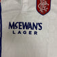 Rangers F.C. 1996-1997 Away Kit | Size XX-Large | Vintage 1990s White Soccer Jersey |