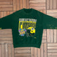 Green Bay Packers Super Bowl Champions Graphic Crewneck | Size Large | Vintage 1990s NFL Football Green Sweater |