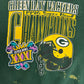 Green Bay Packers Super Bowl Champions Graphic Crewneck | Size Large | Vintage 1990s NFL Football Green Sweater |