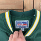 Green Bay Packers Graphic Windbreaker | Size Medium | Vintage 1990s Starter NFL Football Green Jacket |