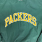 Green Bay Packers Graphic Windbreaker | Size Medium | Vintage 1990s Starter NFL Football Green Jacket |