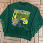 Green Bay Packers Super Bowl Champions Graphic Crewneck | Size Large | Vintage 1990s NFL Football Green Sweater |