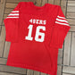 San Francisco 49ers Jersey Style Graphic Tee | Size Small | Vintage 1980s NFL Football Rawlings T-Shirt |
