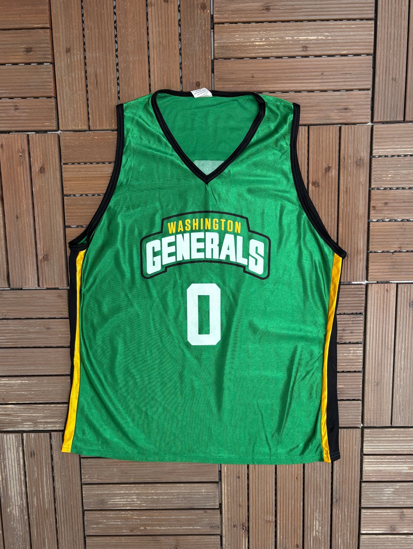 Washington Generals Basketball Jersey | Size Large | Vintage 1990s Basketball Green Jersey |