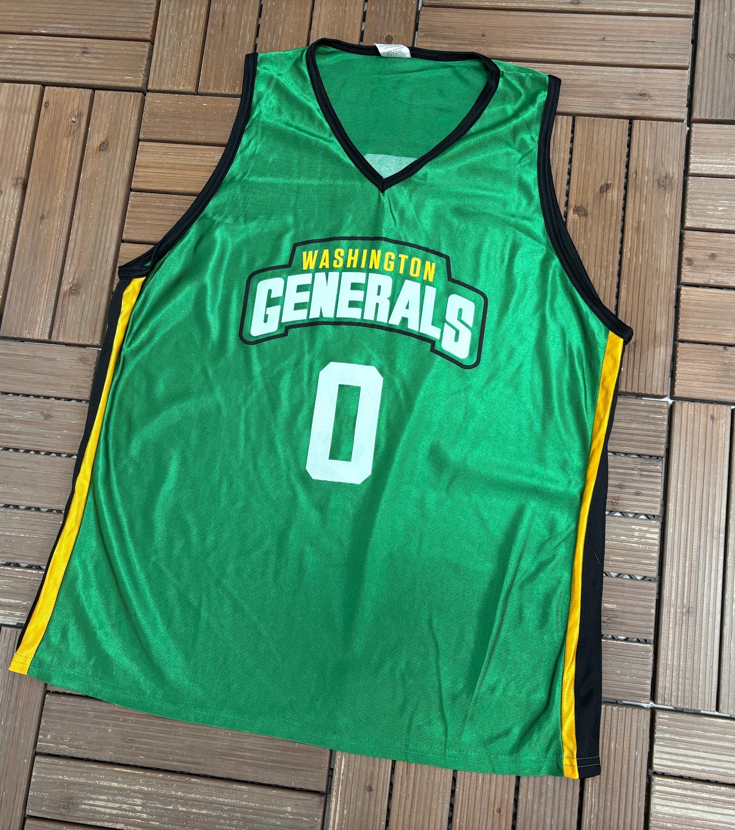 Washington Generals Basketball Jersey | Size Large | Vintage 1990s Basketball Green Jersey |