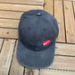 Nike Embroidered Swoosh Graphic Hat | Metal Clasp | Vintage 2000s Nike Branded Black Cap |