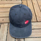 Nike Embroidered Swoosh Graphic Hat | Metal Clasp | Vintage 2000s Nike Branded Black Cap |