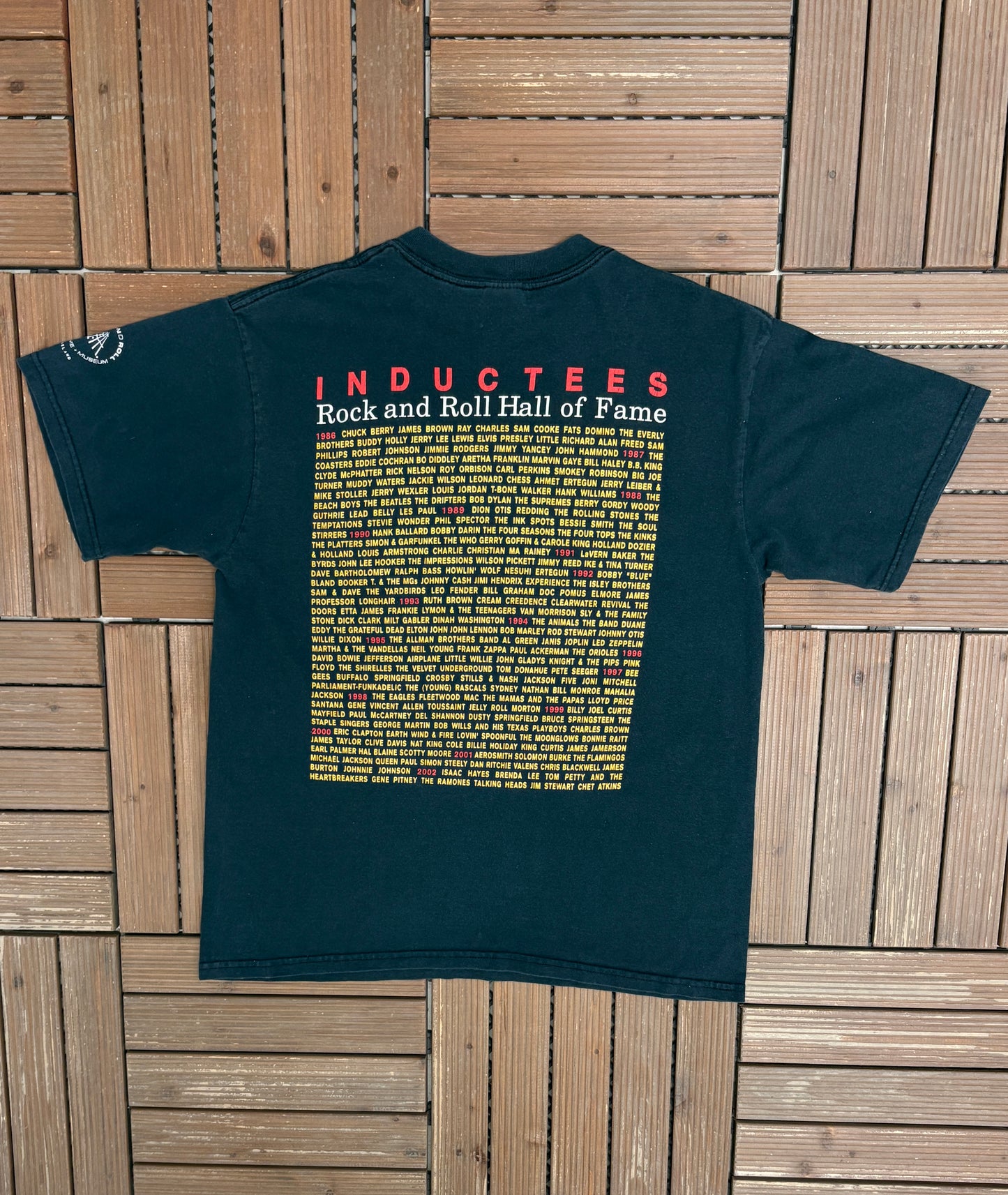 The House That Built Rock Graphic Tee | Size Medium | Vintage 2000s Rock & Roll Hall Of Fame Black T-Shirt |