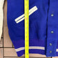 Whiting Letterman "P" Graphic Jacket | Size 42 | Vintage 1970s Varsity Blue Jacket |