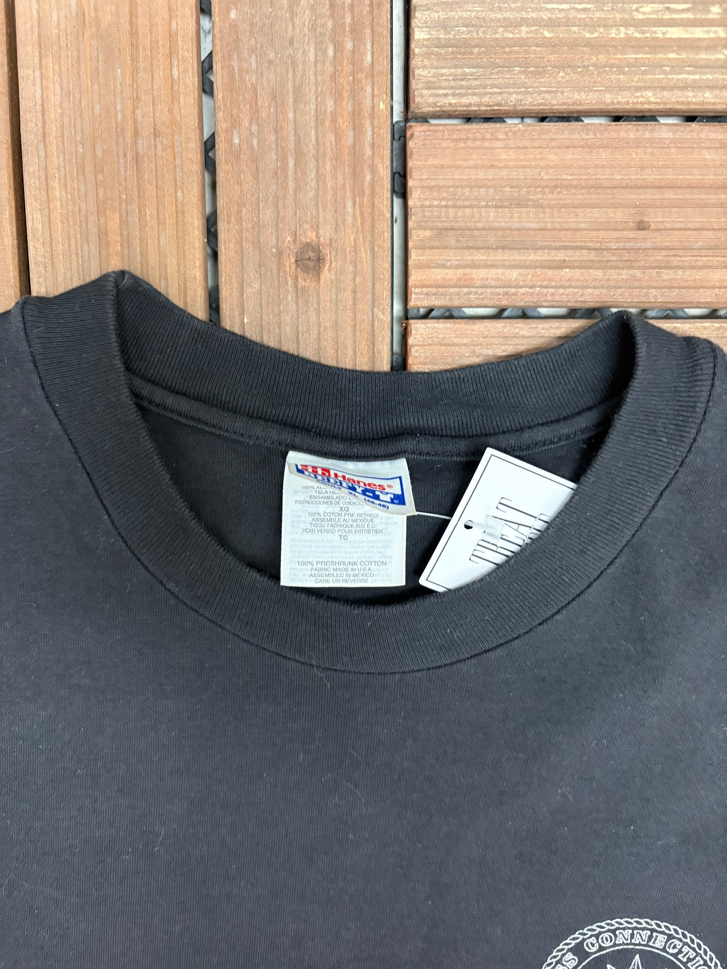 USS Connecticut (SSN-22) Graphic Tee | Size X-Large | Vintage 1990s Military Black T-Shirt |