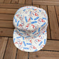 Houston Oilers Helmet All Over Print Graphic Hat | Snap Back | Vintage 1990s NFL Football White Hat |