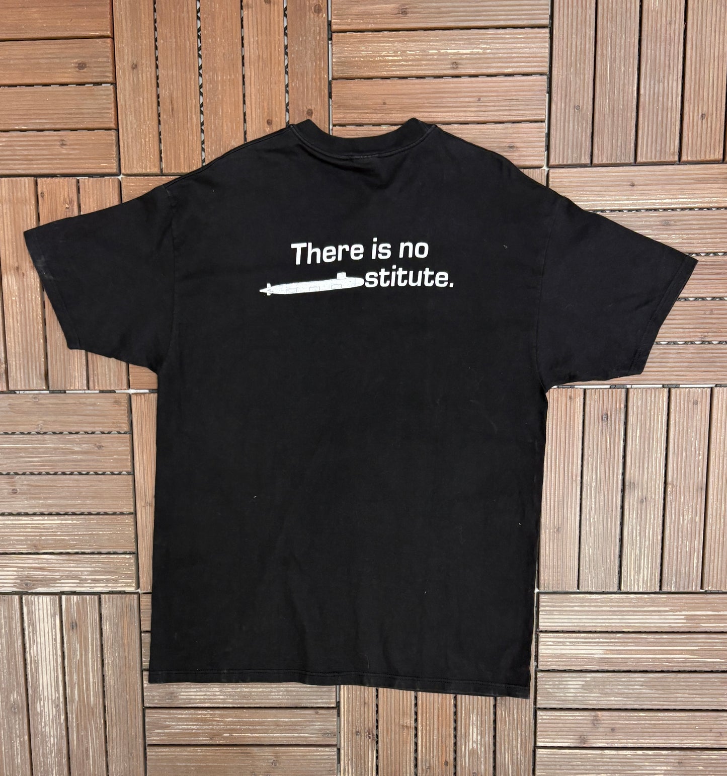 USS Connecticut (SSN-22) Graphic Tee | Size X-Large | Vintage 1990s Military Black T-Shirt |