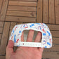 Houston Oilers Helmet All Over Print Graphic Hat | Snap Back | Vintage 1990s NFL Football White Hat |