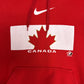 Team Canada Hockey Nike Graphic Hoodie | Size Large | Vintage 2000s Hockey Promotional Red Sweatshirt |