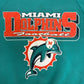 Miami Dolphins Football Graphic Crewneck | Size Large | Vintage 1980s NFL Football Teal Sweater |