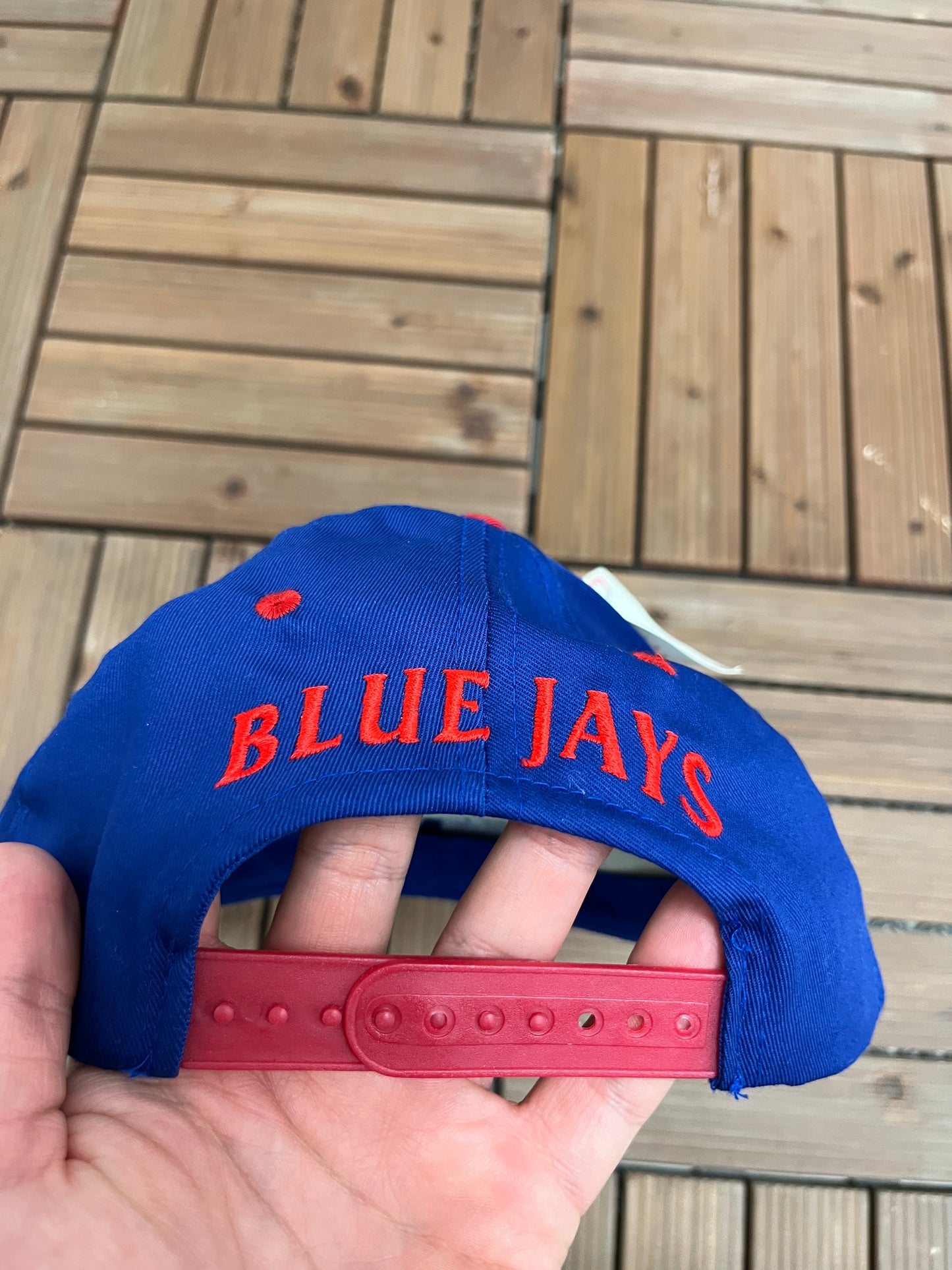 Toronto Blue Jays Graphic Hat | Snap Back | Vintage 1990s MLB Baseball Blue Cap |