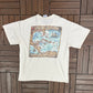 Jimmy Buffett A Salty Piece Of Land Tour 2005 Graphic Tee | Size Large | Vintage 2000s Country Music White T-Shirt |