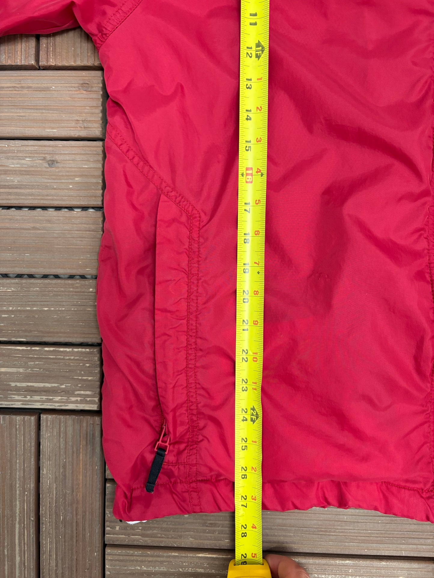 Nike Embroidered Swoosh Windbreaker Jacket | Size Medium | Vintage 2000s Branded Red Zip Up Windbreaker |