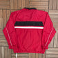 Nike Embroidered Swoosh Windbreaker Jacket | Size Medium | Vintage 2000s Branded Red Zip Up Windbreaker |