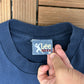 Cleveland Indians Embroidered Graphic Tee | Size Large | Vintage 1990s MLB Baseball Blue T-Shirt |