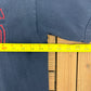 Cleveland Indians Embroidered Graphic Tee | Size Large | Vintage 1990s MLB Baseball Blue T-Shirt |